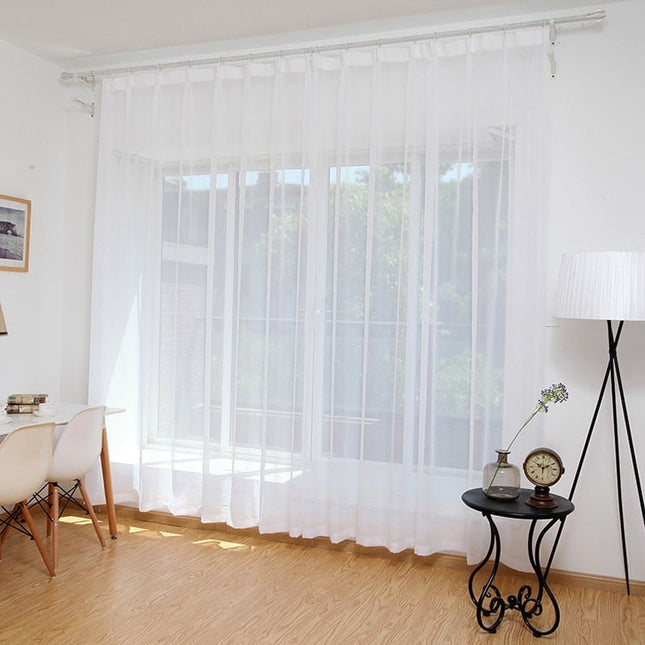 Einfache transparente Voile Gardine