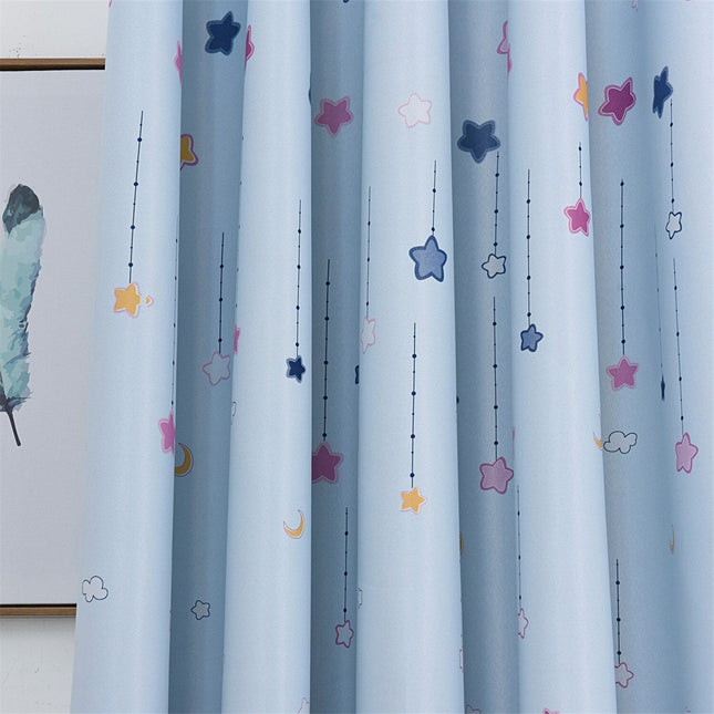 Kinderzimmer Vorhang mit Häuser-Motiv