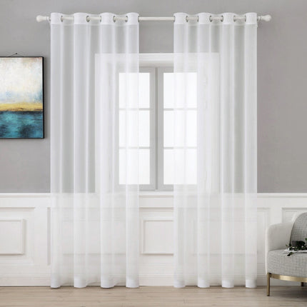 Transparenter Voile Vorhang mit Ösen