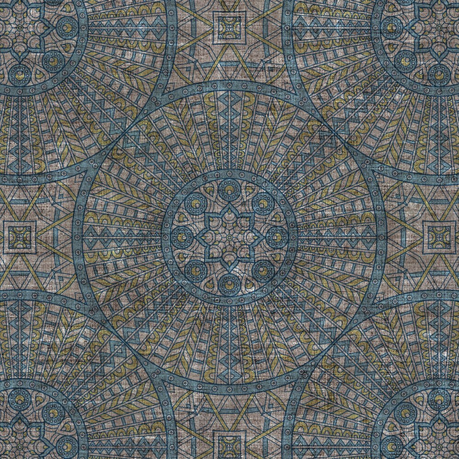 Verdunkelungsvorhang mit geometrischem Muster