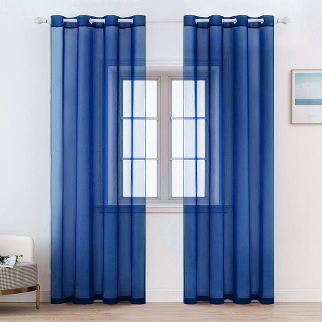 Transparenter Voile Vorhang mit Ösen