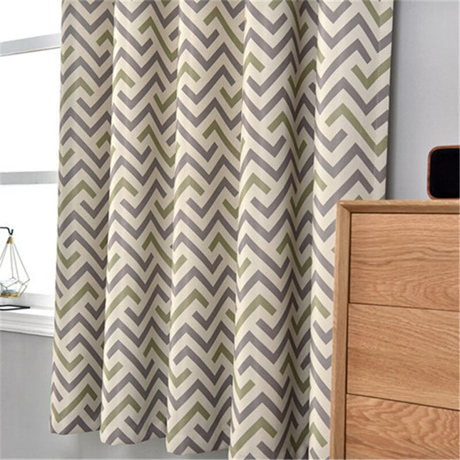 Vorhang Paiva mit modernem Chevron-Muster