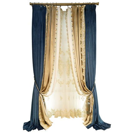 Eleganter Voile Store mit Stickerei