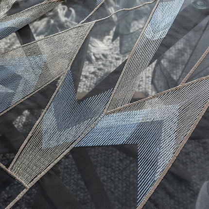 Bestickter Voile-Vorhang Kuala geometrisch