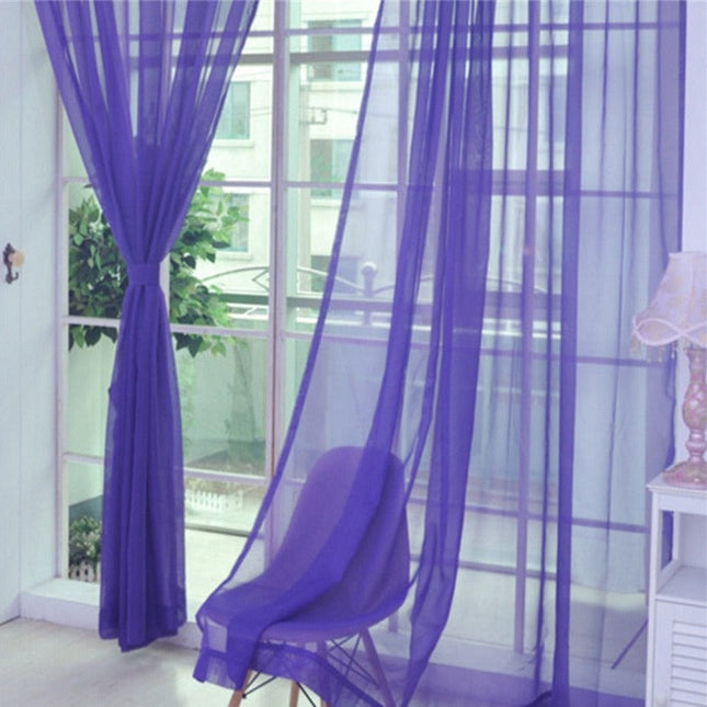 Leichter transparenter Voile Vorhang