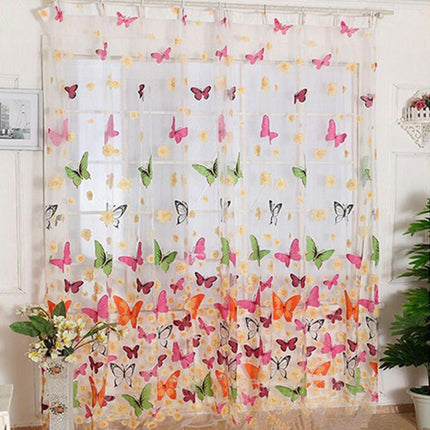 Kinderzimmer Gardine mit Schmetterling-Motiv