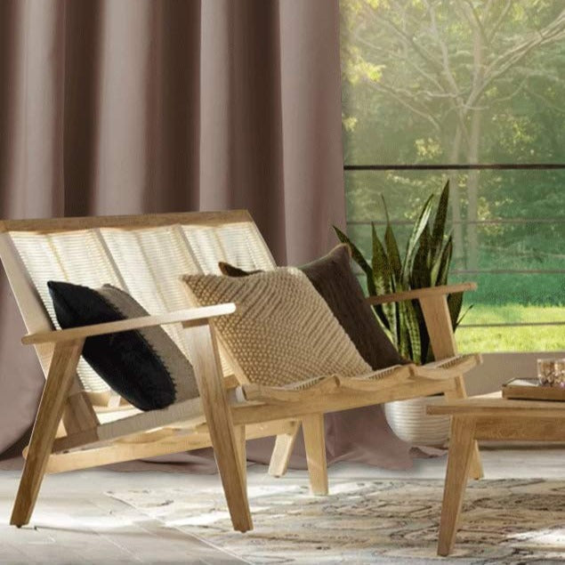 Wetterfester Outdoor-Vorhang Alaya mit Ösen