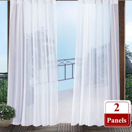 Transparenter Außenvorhang für Balkon & Terrasse