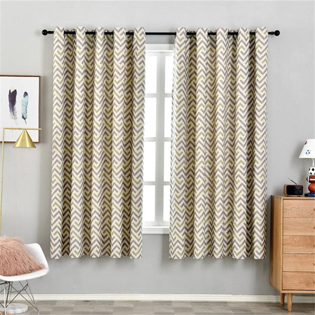 Vorhang Paiva mit modernem Chevron-Muster