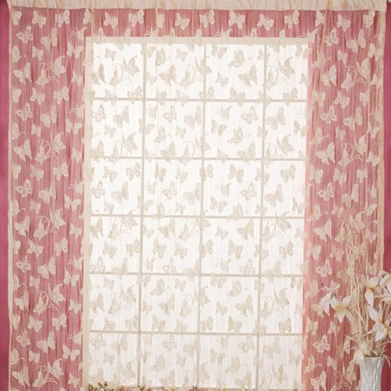 Voile Vorhang mit Schmetterling-Muster