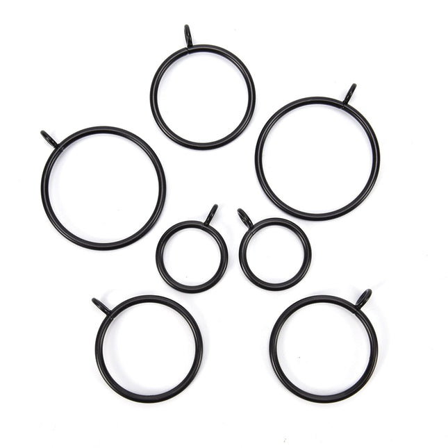 Gardinenringe aus Metall mit Haken