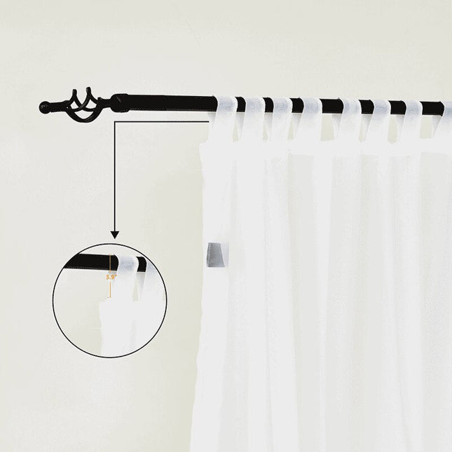 Transparente Outdoor Gardine für Balkon