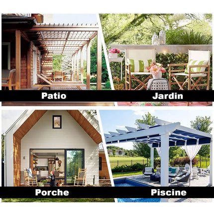 Wetterfester Outdoor Vorhang als Sichtschutz