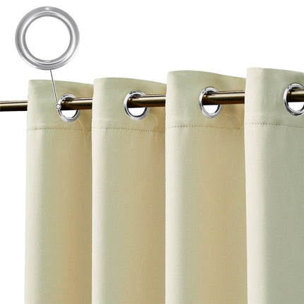 Outdoor-Vorhang Atono Cremefarben wasserabweisend