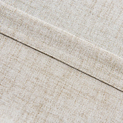 Beige Voile-Gardine mit Bordüre