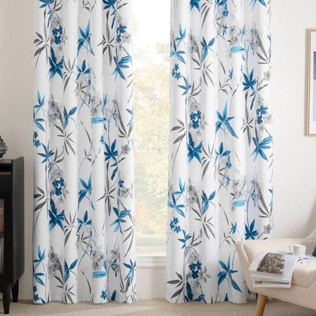 Vorhang Bryne mit floralem Bambus-Design