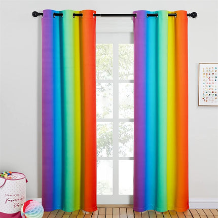 Verdunkelungsvorhang Regenbogenfarben für Kinderzimmer