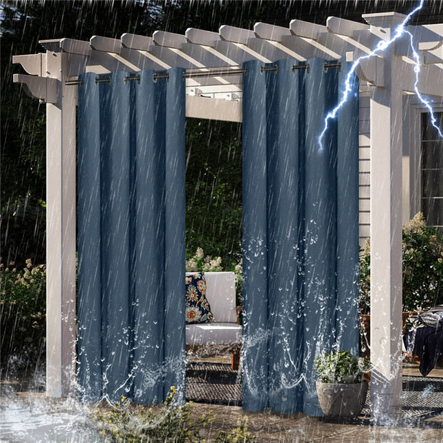 Wetterfester Outdoor-Vorhang für Balkon Pergola