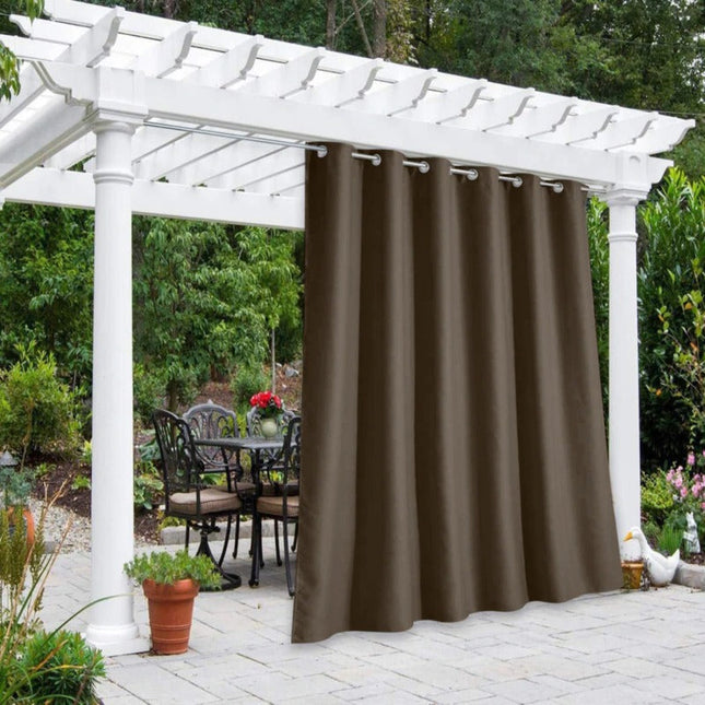 Wetterfester Außenvorhang für die Pergola