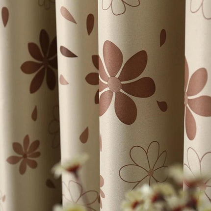Moderner Verdunkelungsvorhang mit Blumen-Design