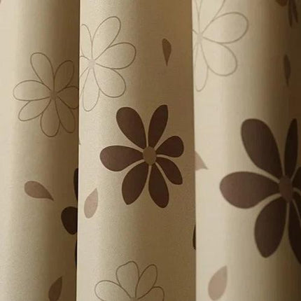 Moderner Verdunkelungsvorhang mit Blumen-Design