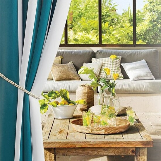 Gestreifter Outdoor Vorhang für Balkon