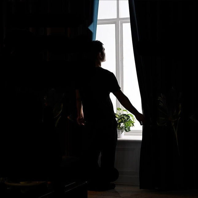 Verdunkelungsvorhang Tisto blickdicht in Grün