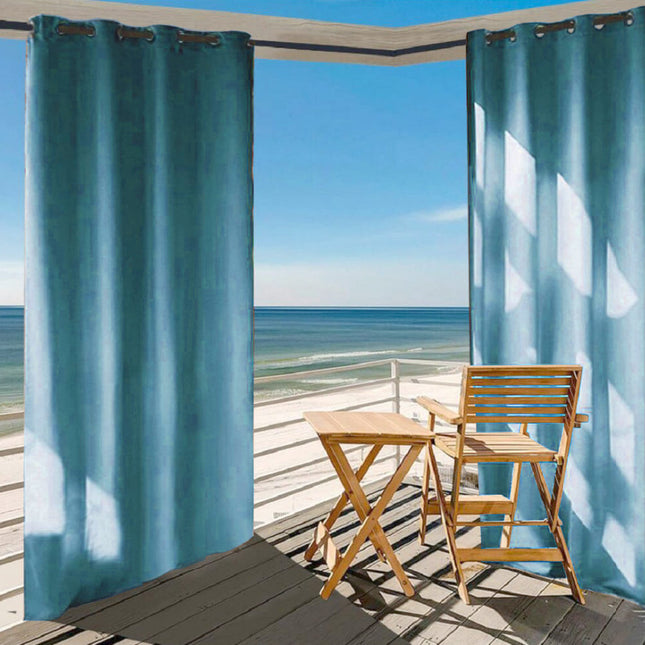 Wetterfester Vorhang für Pergola Balkon