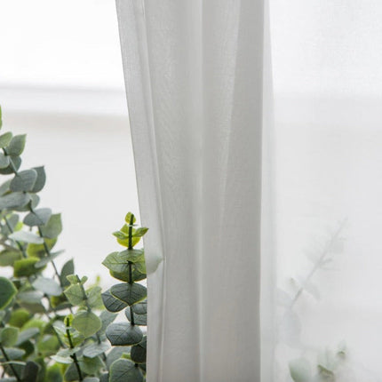 Schlichter transparenter Voile-Vorhang für Wohnzimmer