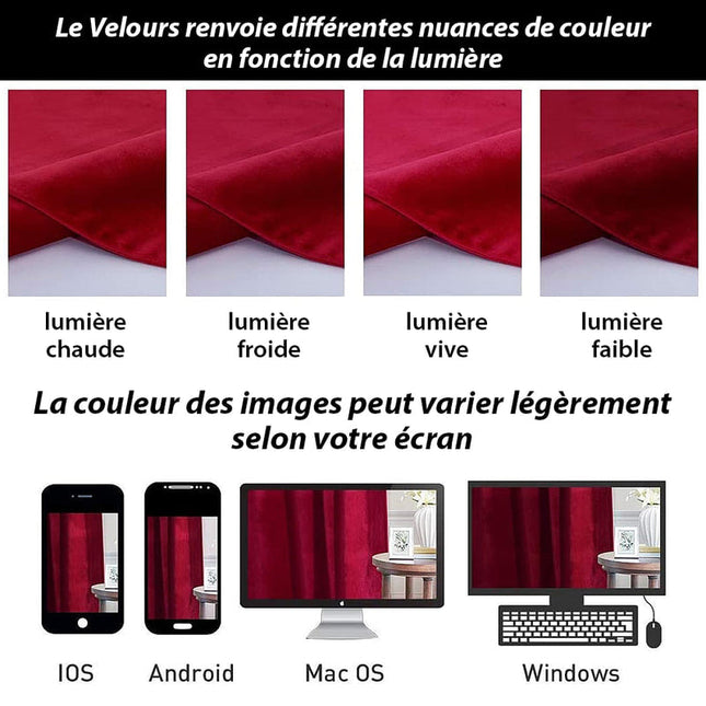 Thermo-Samtvorhang Luxury in Bordeaux