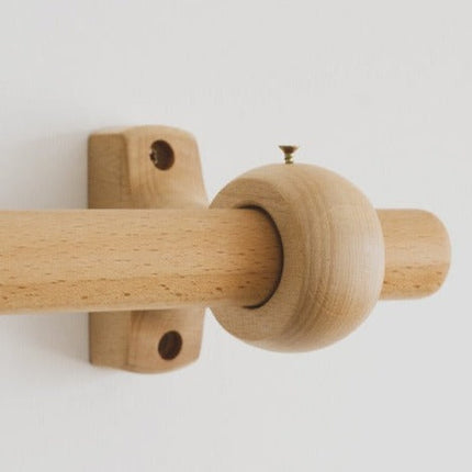 Gardinenstange aus Holz Natur