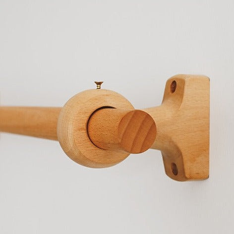 Gardinenstange aus Holz Natur